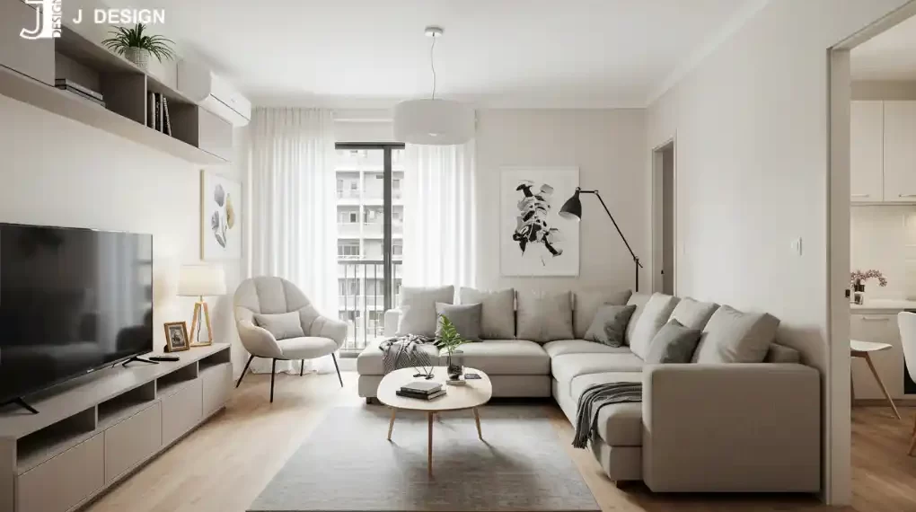4-Room HDB BTO Living Room Design