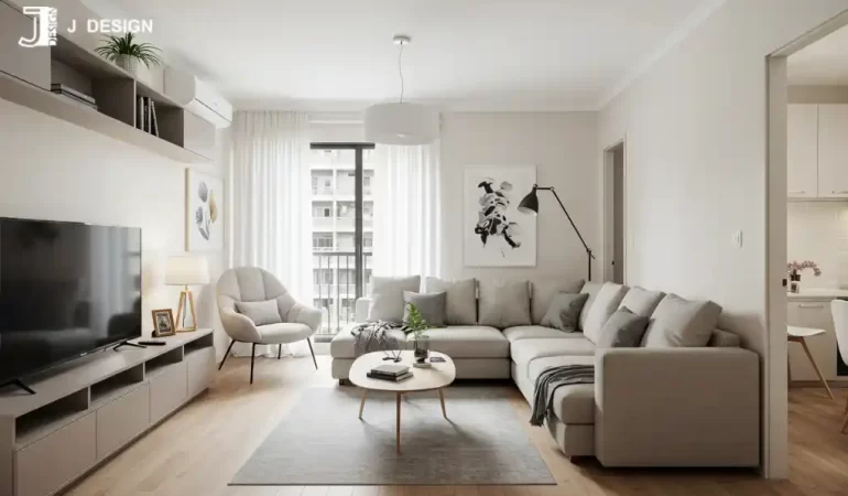 4-Room HDB BTO Living Room Design
