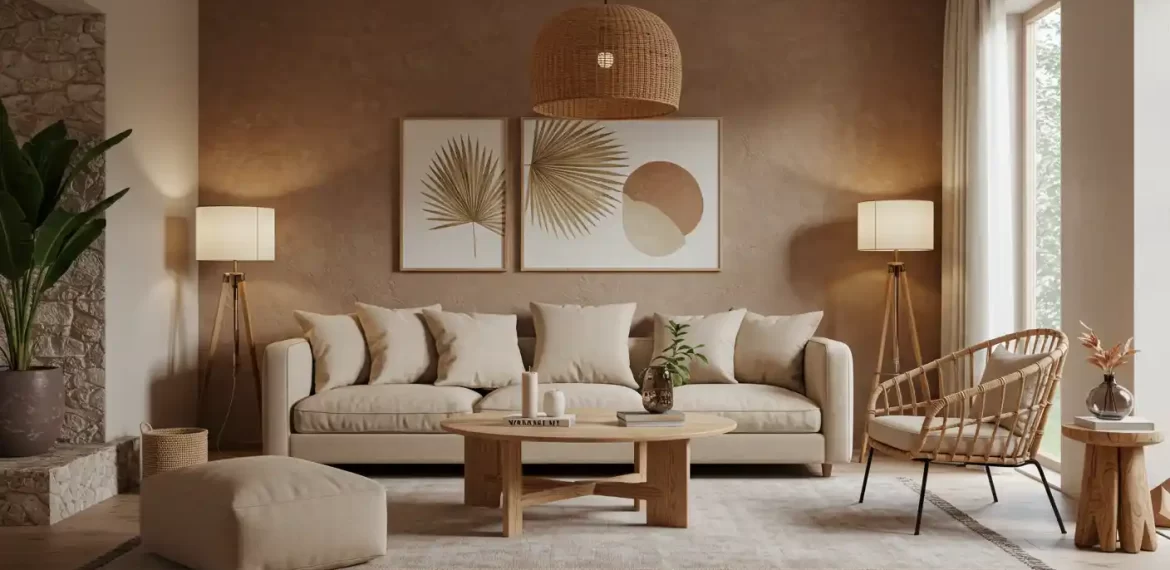 natural modern living room design