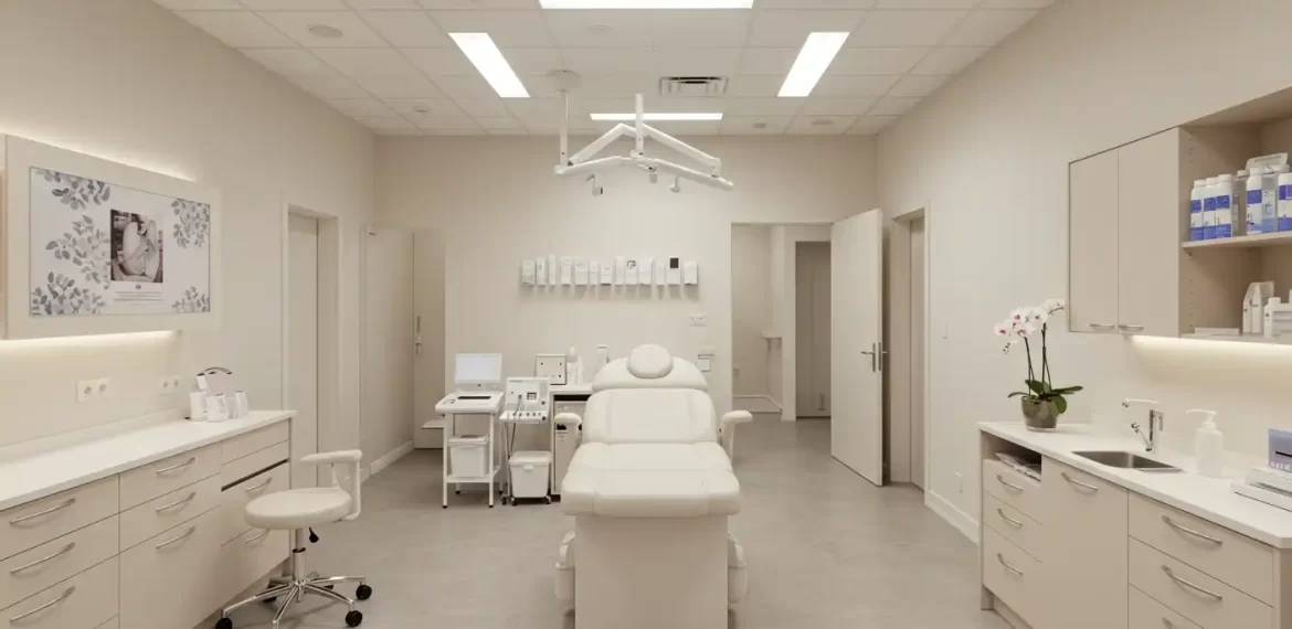 minimalist clinic interior design
