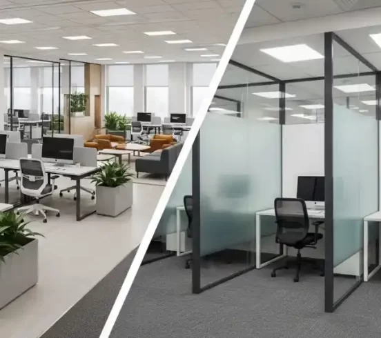 Open Office-vs-Closed-Office-Layouts Open Office vs Closed Office Layouts