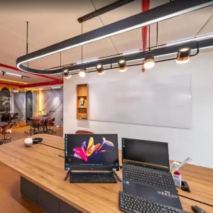 Modern office interior design in Singapore by J Design Pte Ltd at Polaris @ Woodlands.